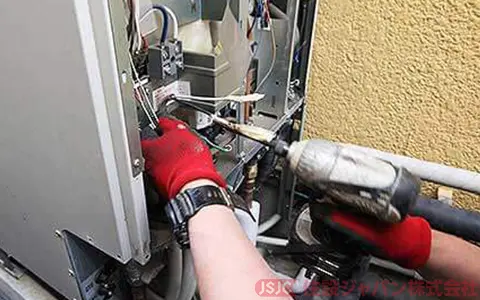 既存エコキュートの電気配線の取り外し6