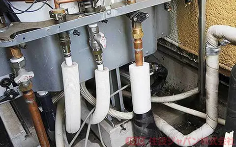 既存エコキュートの浴室配管の取り外し6