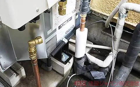 エコキュートの給湯配管の接続2