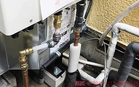 エコキュートの給湯配管の接続6
