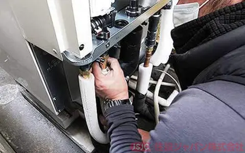ヒートポンプユニット配管の接続7