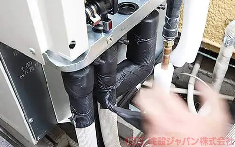 ヒートポンプユニット配管の接続9