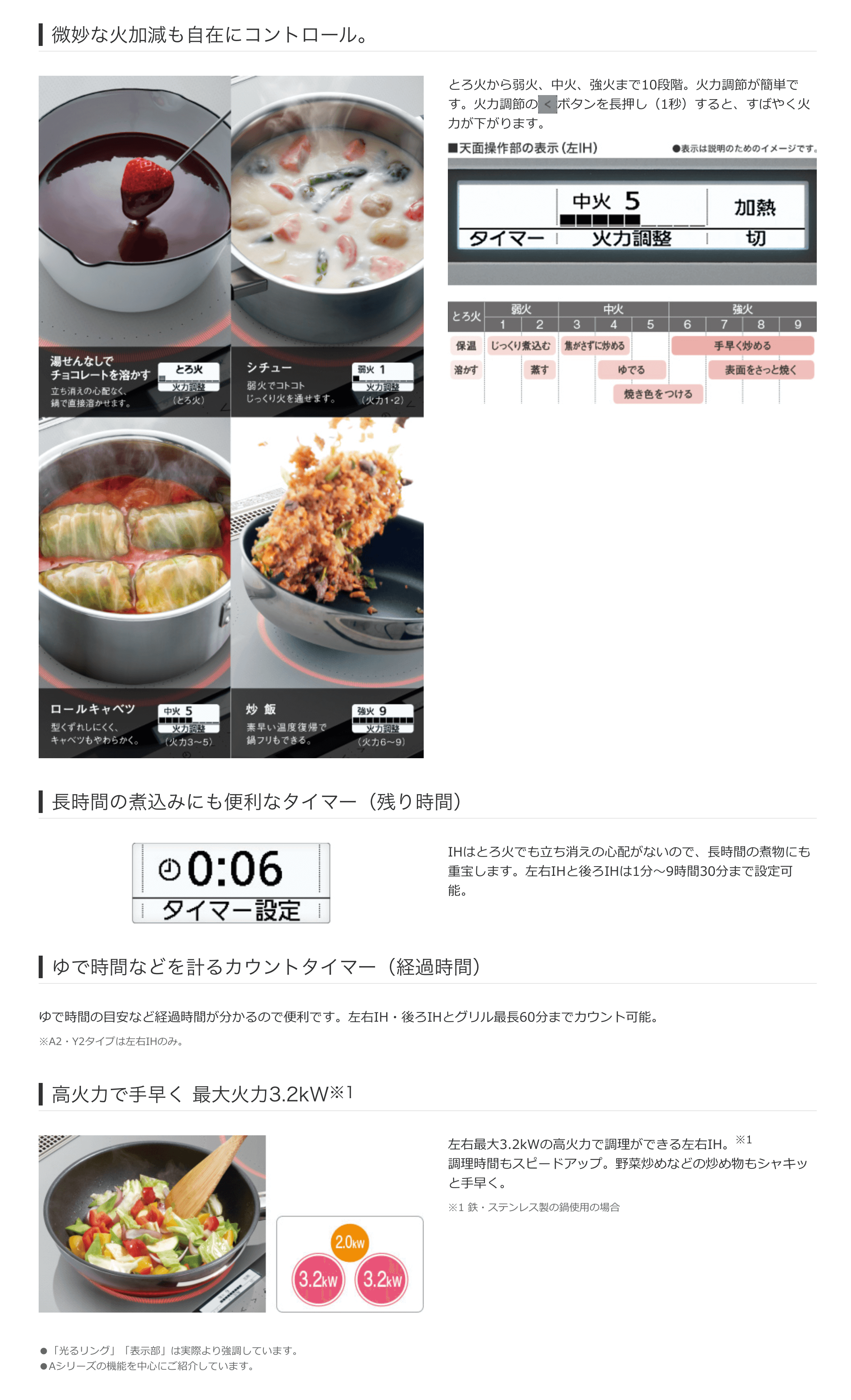 パナソニックIHクッキングヒーター／【IH】優れた火力制御